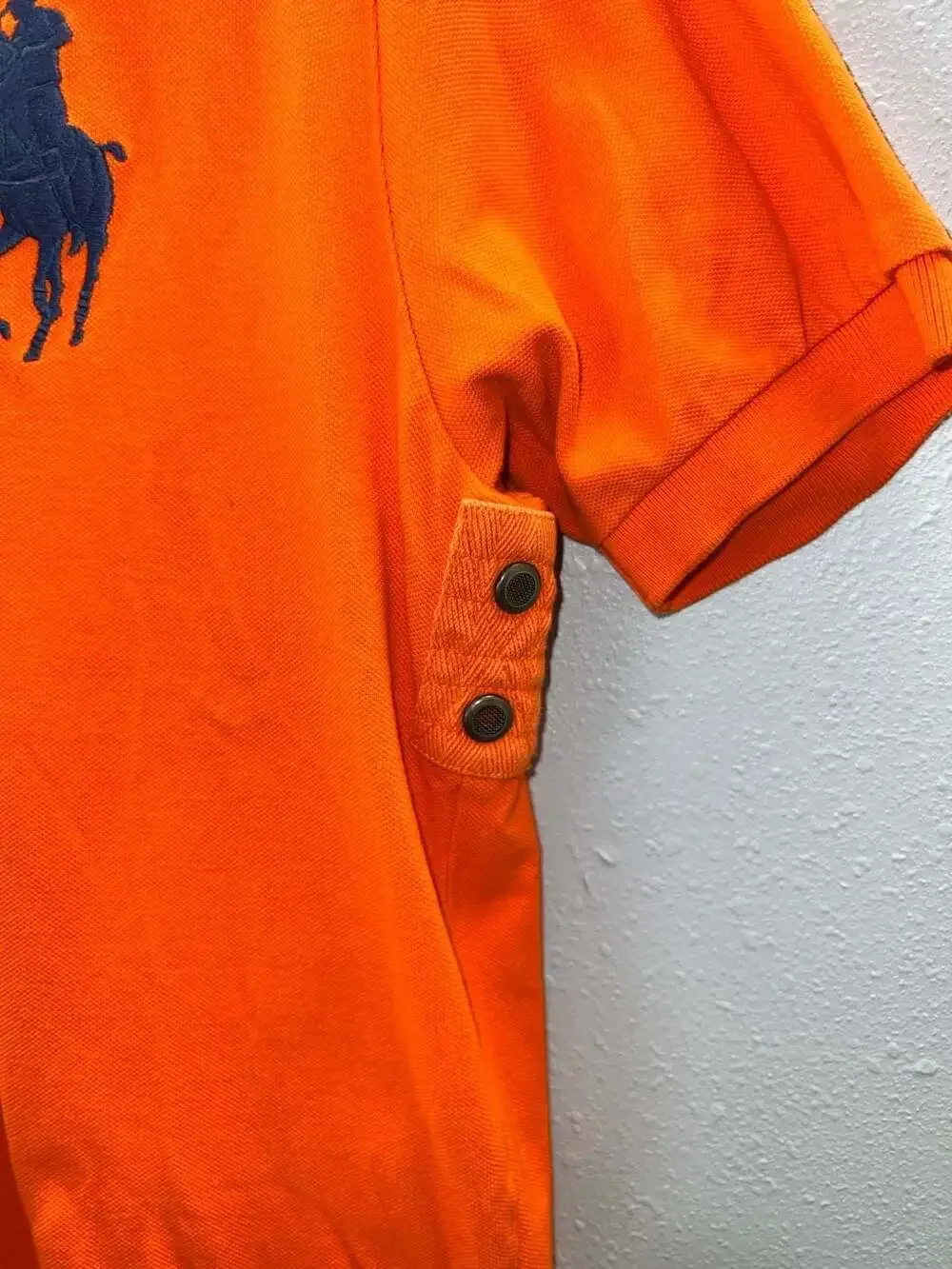 Polo Ralph Lauren Big Pony Orange Rugby Polo Shirt Medium 0211